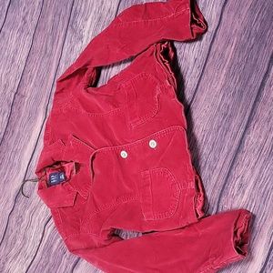 GAP Red Girls Corduroy Blazer Jacket